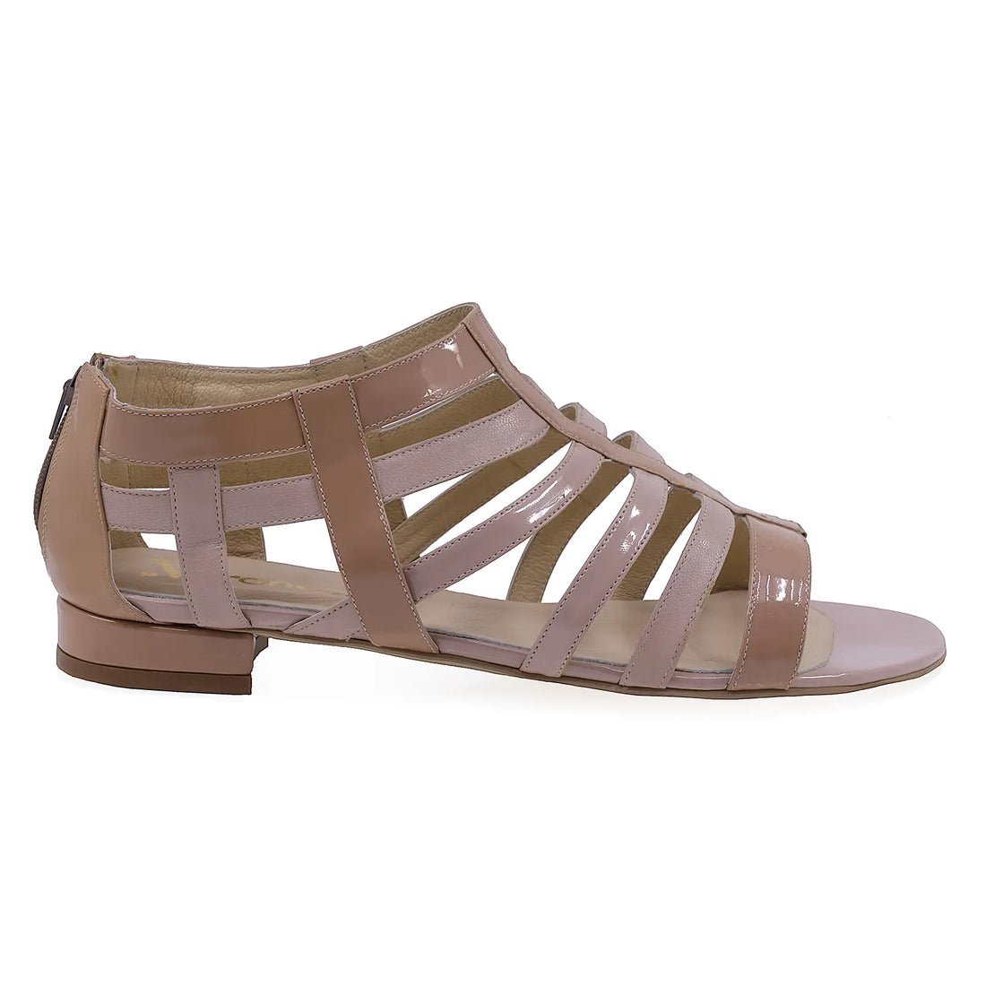 Sandale dama casual Veronesse piele naturala lacuita 772 nud