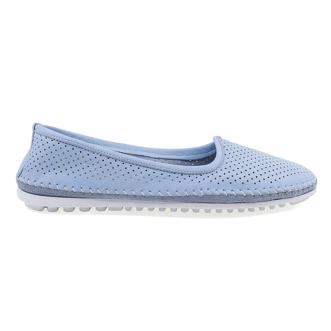 Balerini Dama, Caspian, Cas 100-8, Casual, Piele naturala, Albastru