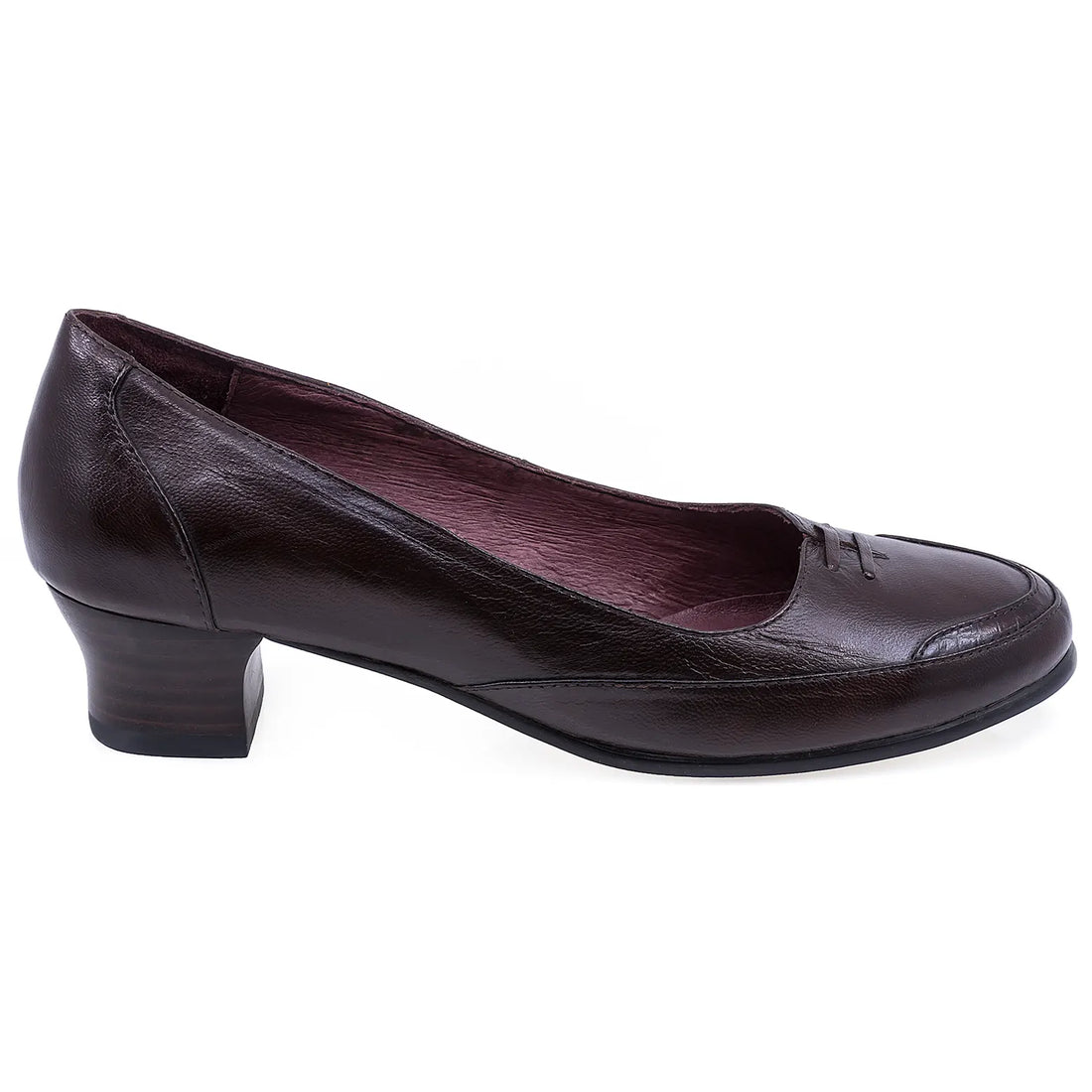 Pantofi Dama, 616, Casual, Piele naturala, Maro