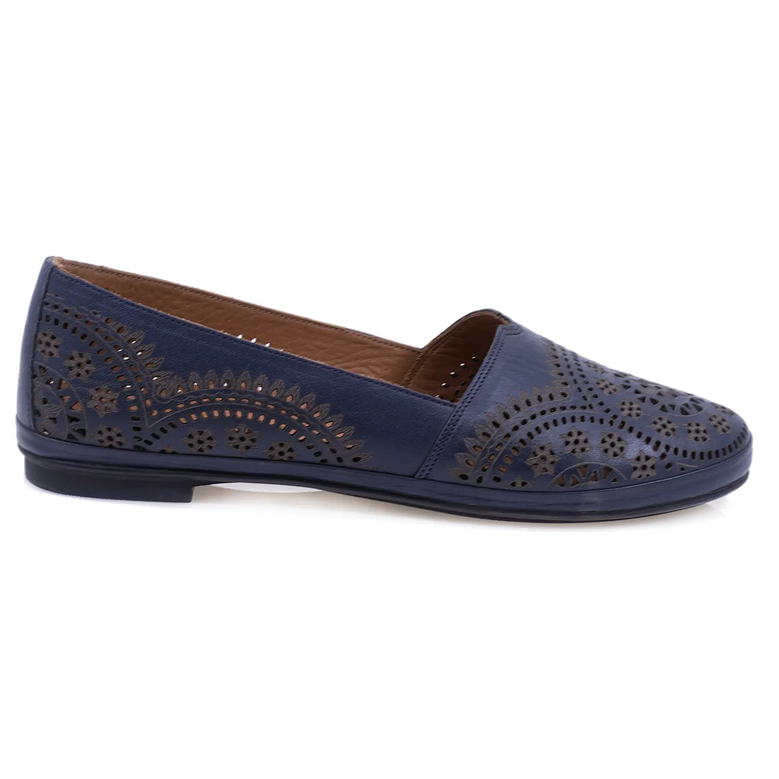 Balerini dama casual Caspian piele naturala 229-371 bleumarin