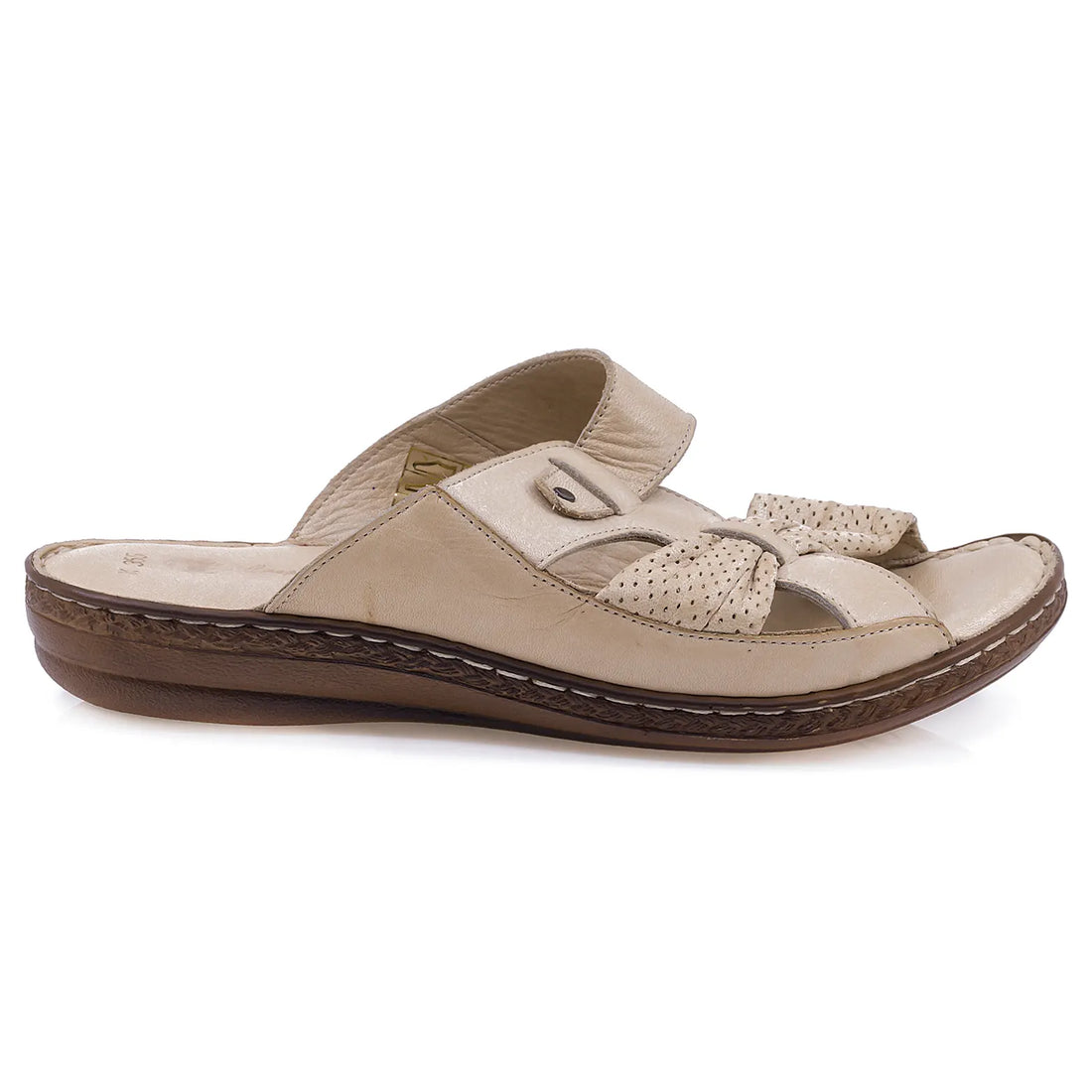 Sandale dama casual Caspian piele naturala 355 bej