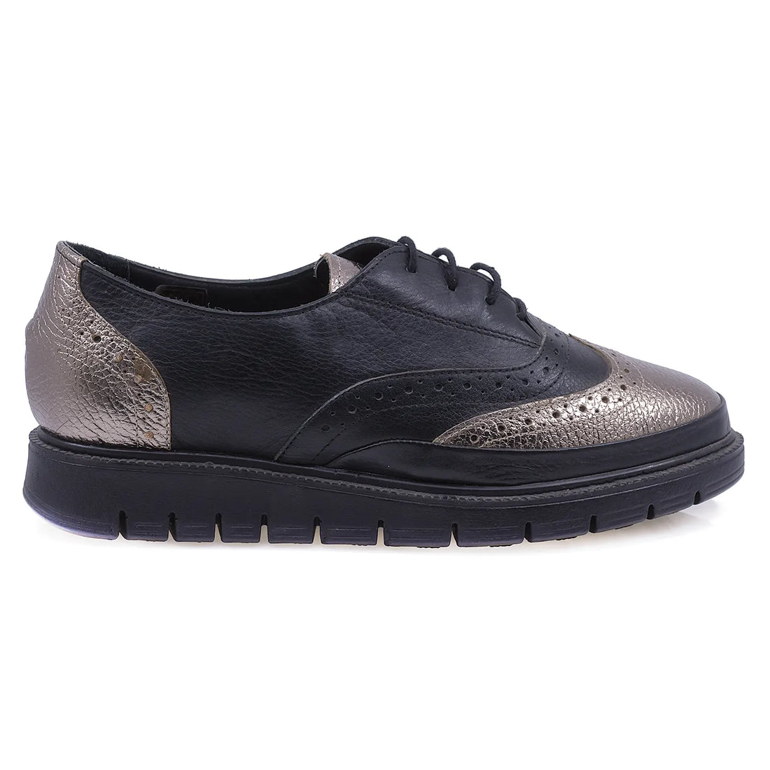 Pantofi dama casual piele naturala Caspian 200 negru brz