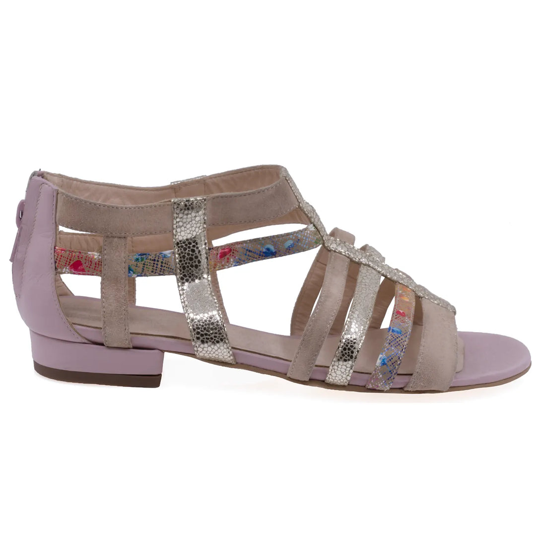 Sandale dama casual Veronesse piele naturala 772 roz