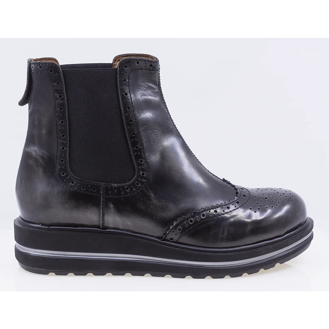 Ghete dama casual piele naturala florantic Caspian Tess gri