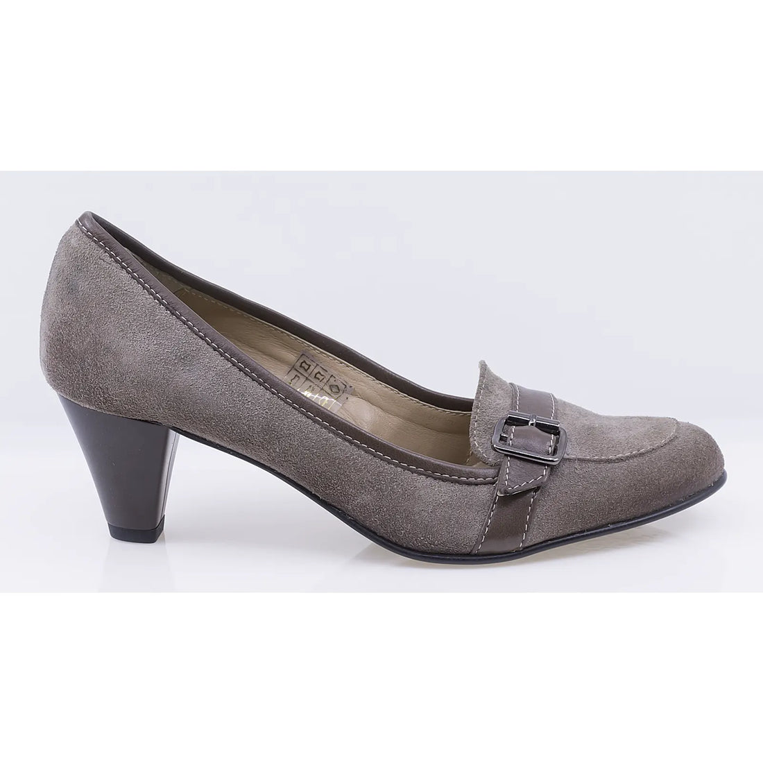 Pantofi dama casual piele naturala intoarsa Caspian 505/1 gri
