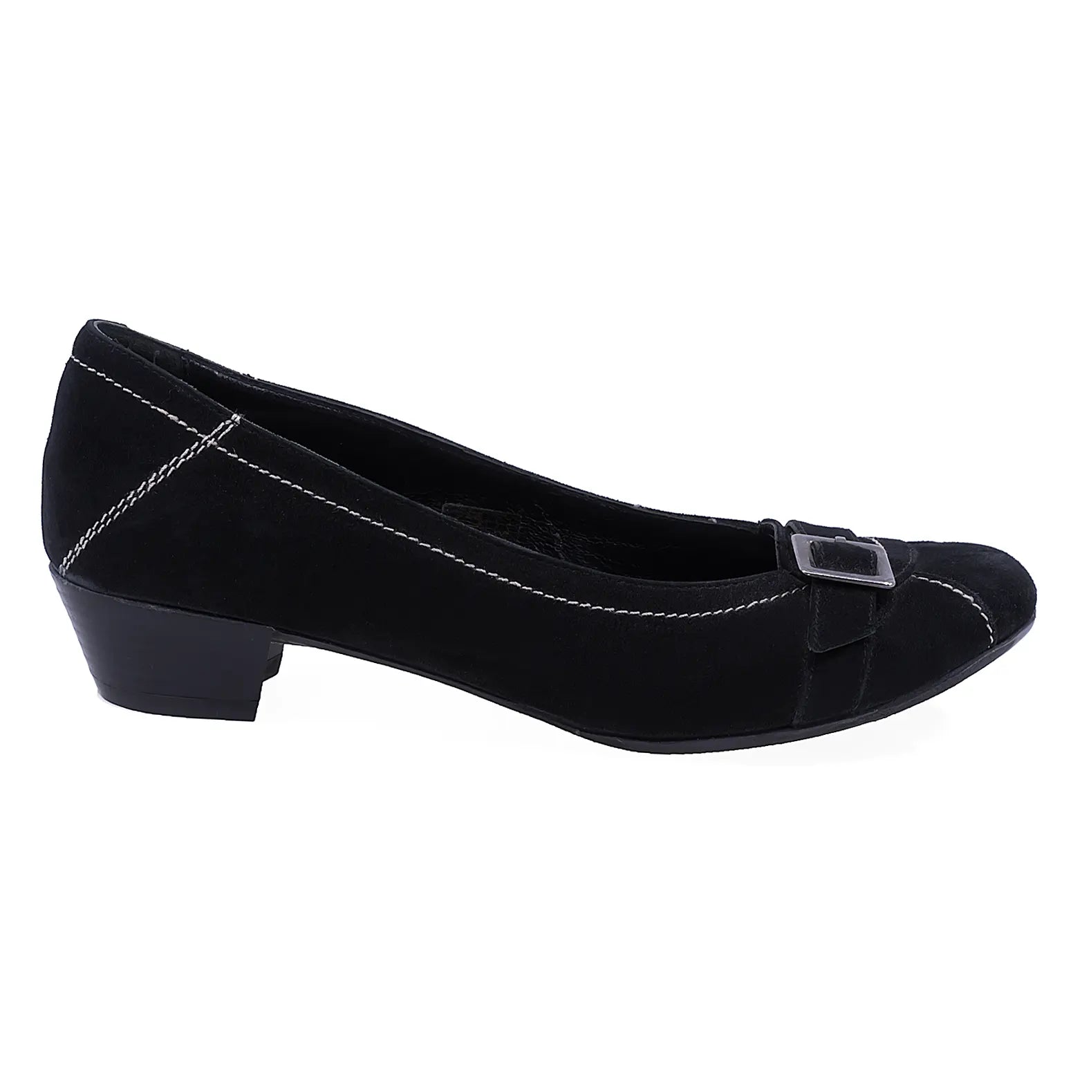 Pantofi dama casual piele naturala intoarsa Caspian 80 negru