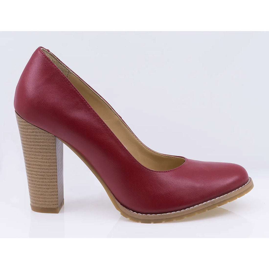Pantofi dama casual piele naturala Caspian 9506 rosu