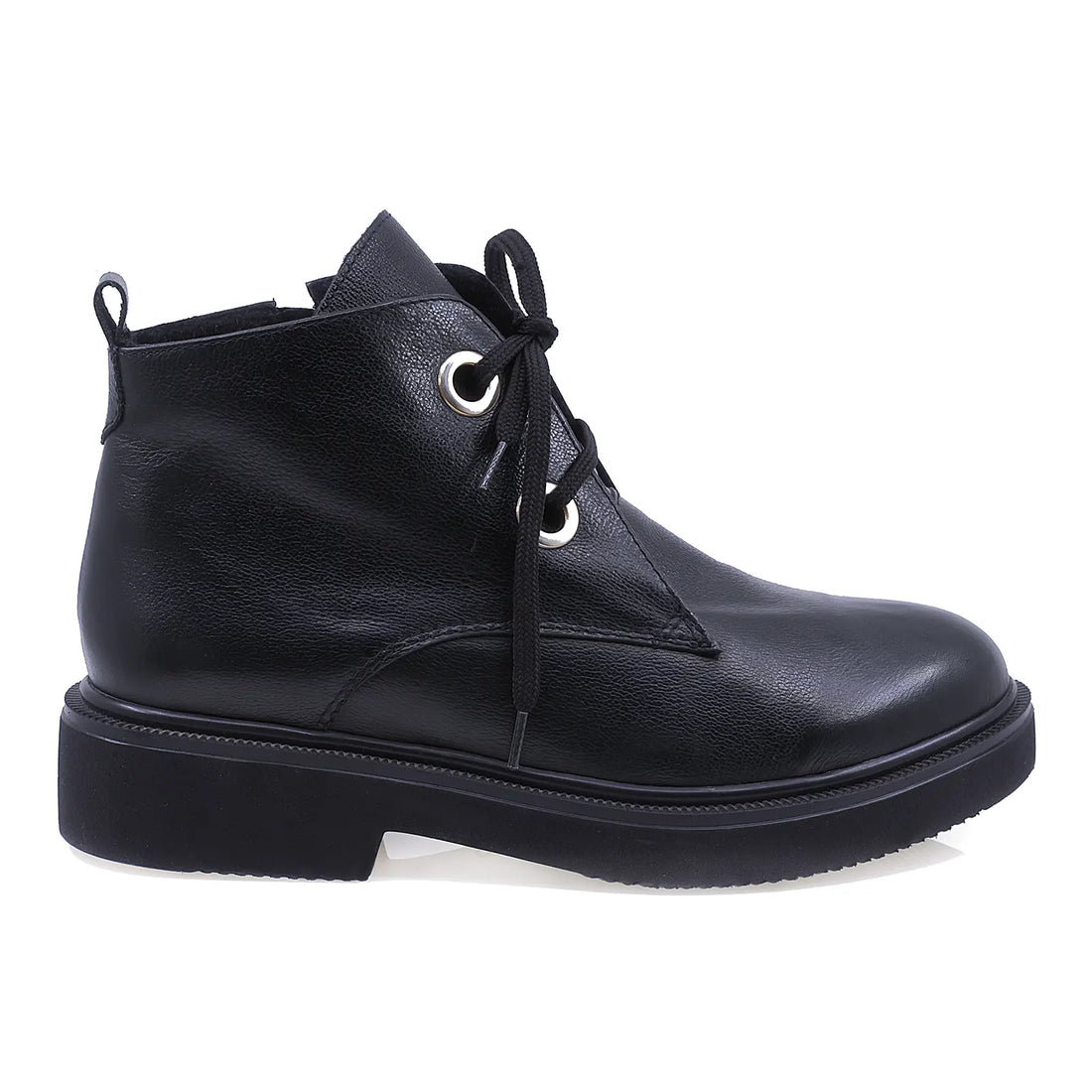 Ghete dama casual piele naturala Caspian Sofia negru