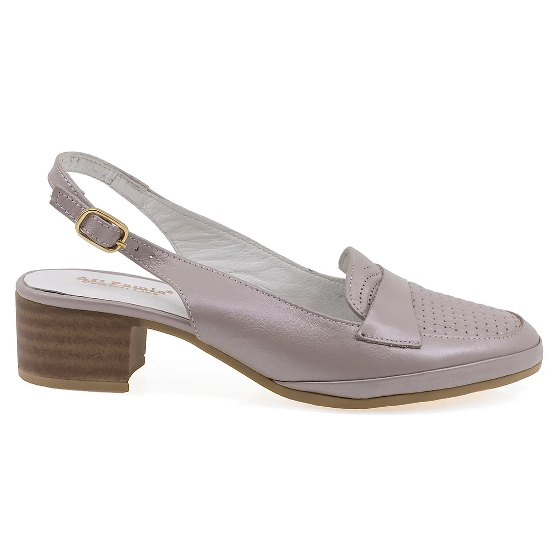 Pantofi dama elegant/casual piele naturala 558-51 pudra