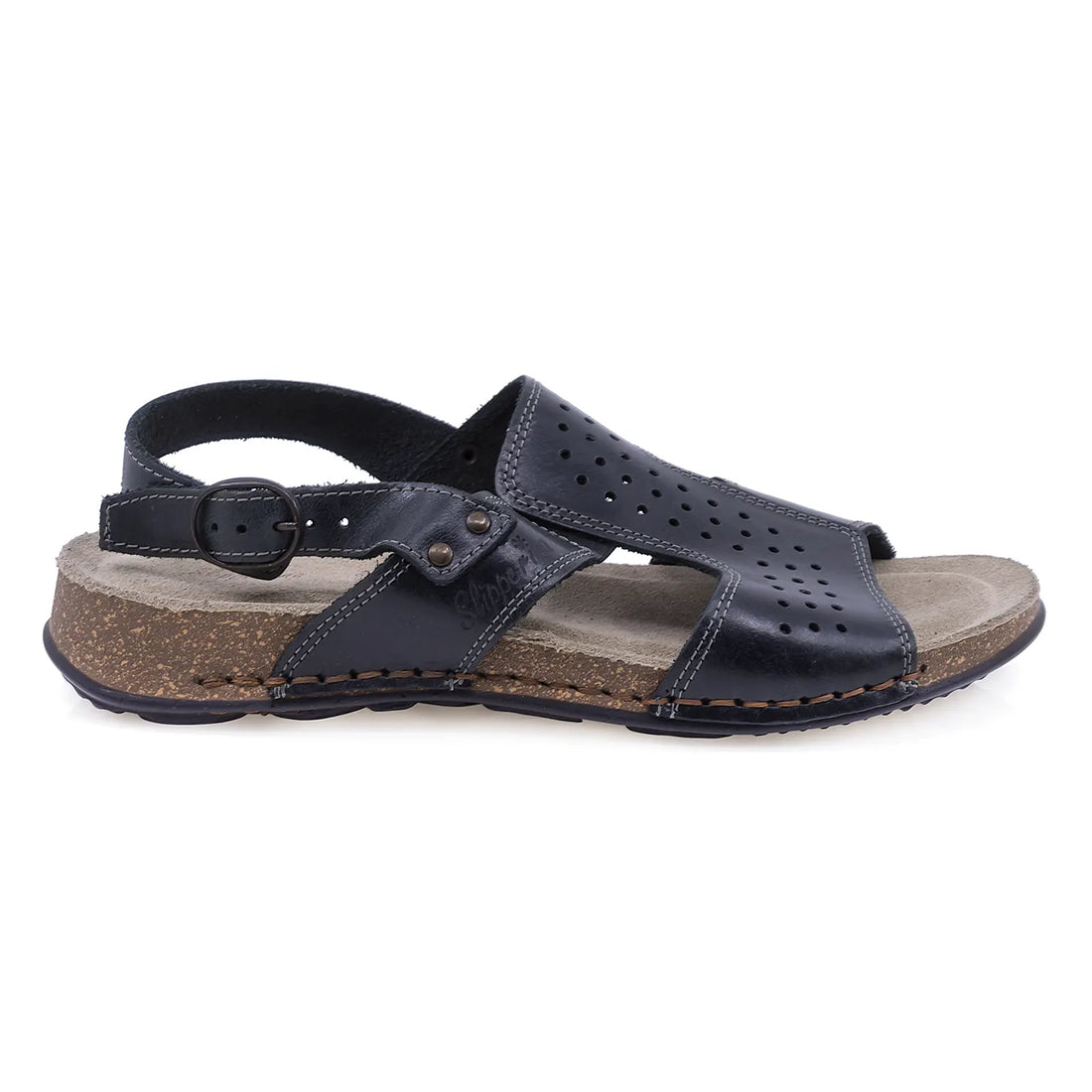 Sandale dama casual Slipperina piele naturala 9052-54 negru