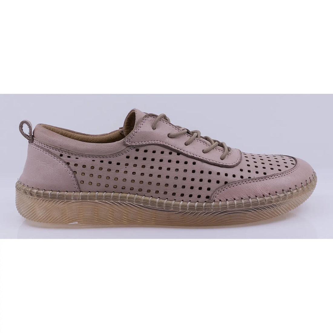Pantofi dama casual piele naturala Caspian 4143 pudra