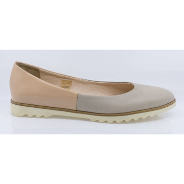 Balerini dama, CAS-Corida, casual, piele naturala, bej
