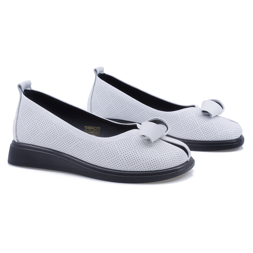 Pantofi Dama, Bellini, 11413-11, Casual, Piele Naturala, alb