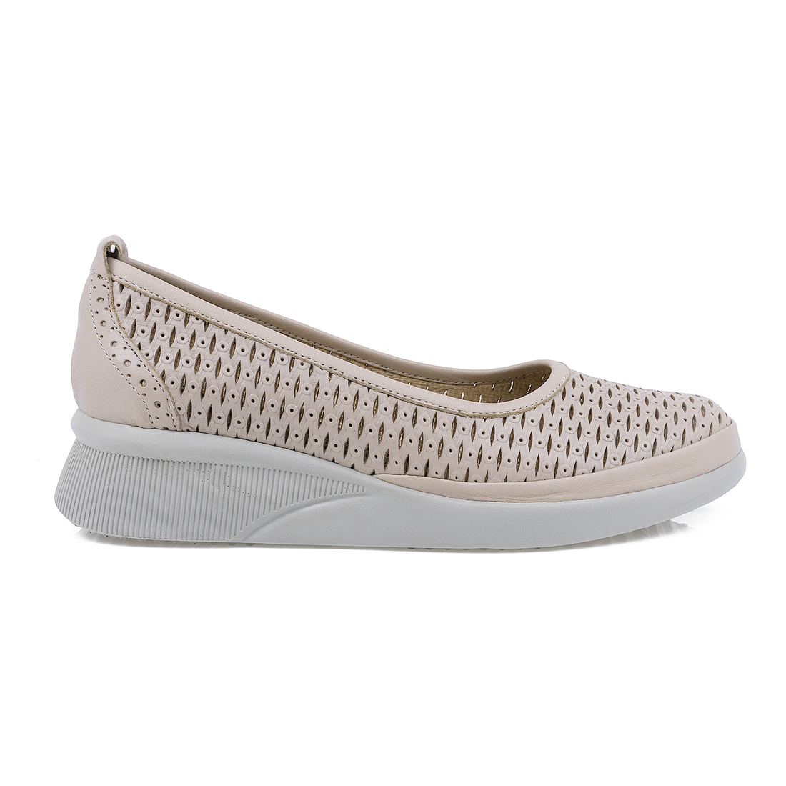 Balerini Dama, Caspian, 120-B60-36012, Casual, Piele Naturala, Bej