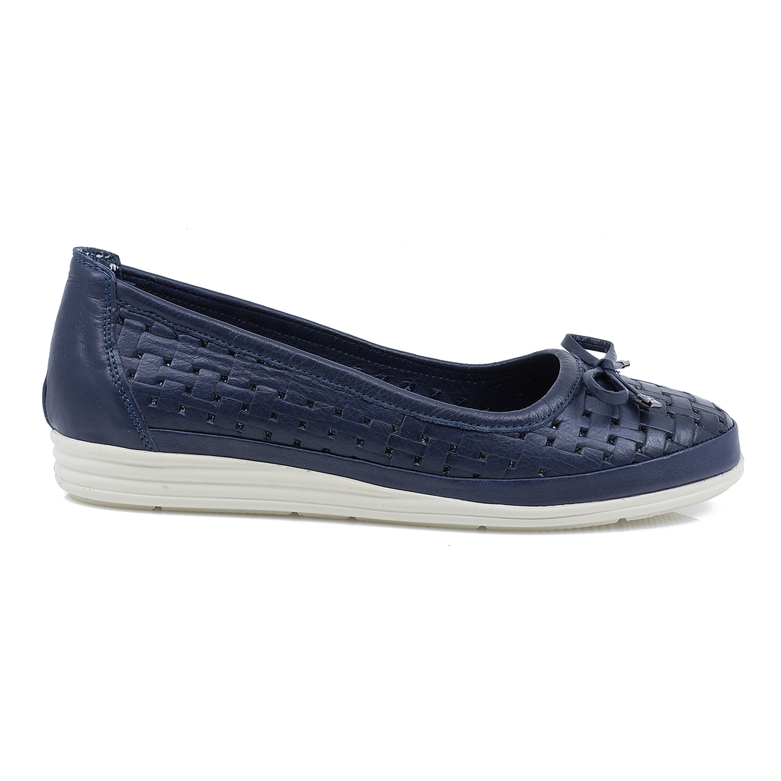 Balerini Dama, Caspian, Cas-2205-432, Casual, Piele Naturala, Bleumarin