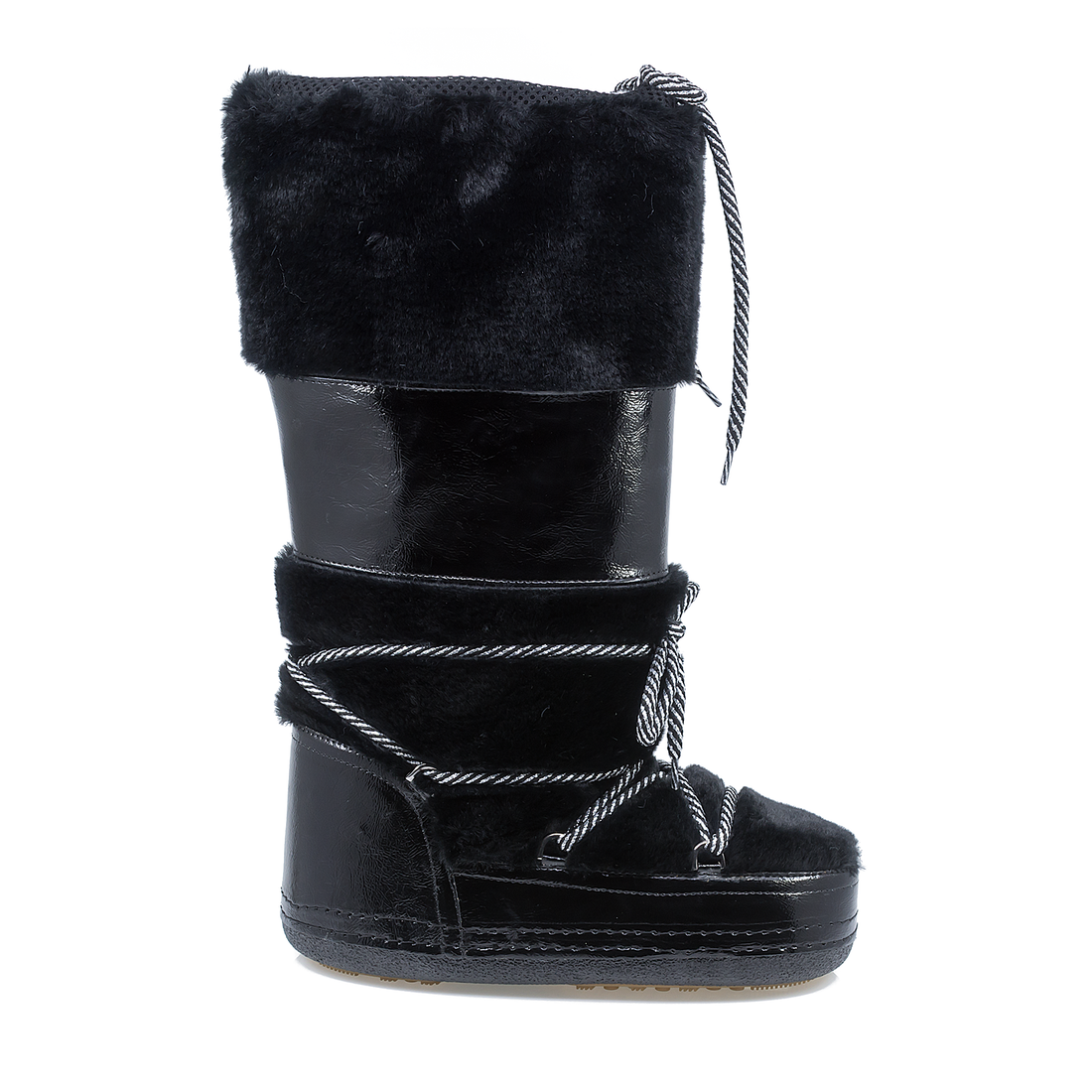 Cizme Dama, Caspian, Cas-D101, Casual, Piele Ecologica, Negru