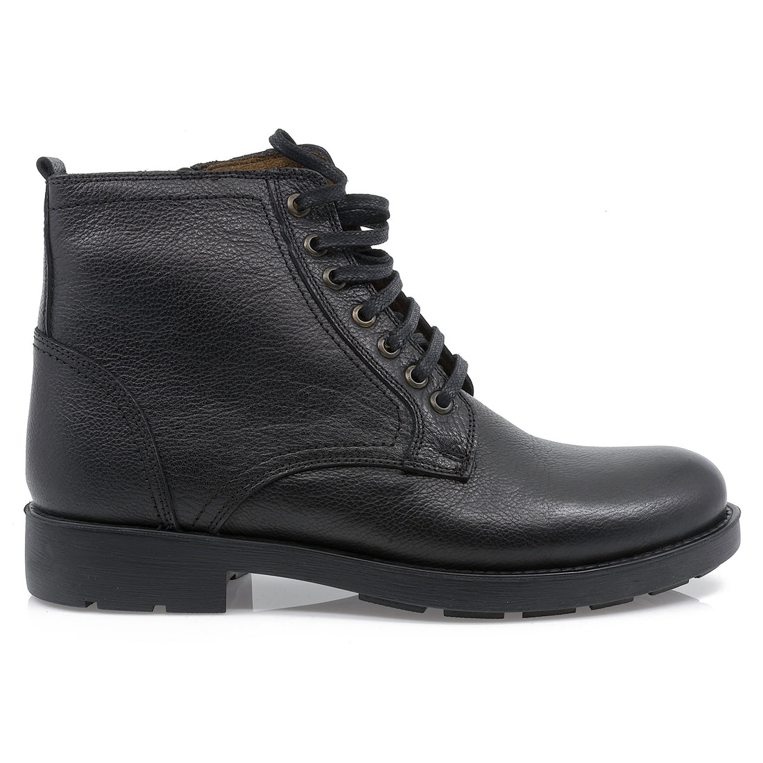 Ghete barbati, Caspian, Cas-7075, casual, piele naturala, negru