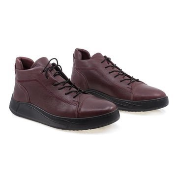 Ghete Barbati, Caspian, Cas 717, Casual, Piele naturala, Bordo