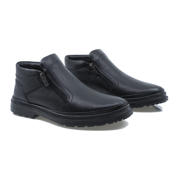 Ghete barbati, Gitanos, Git-9923, casual, piele naturala, negru