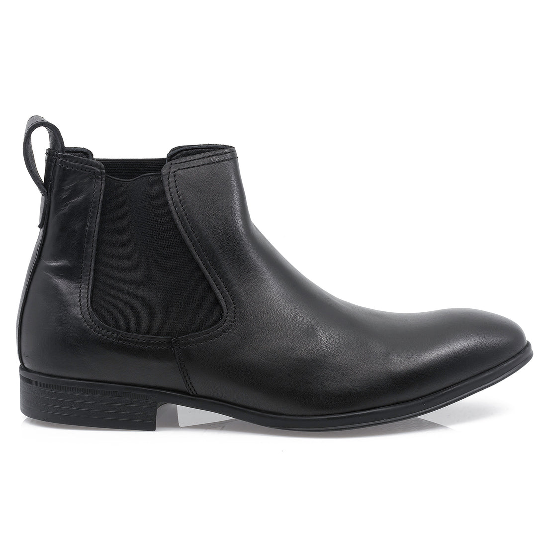 Ghete barbati, Komcero, Kom-2572-557, casual, piele naturala, negru