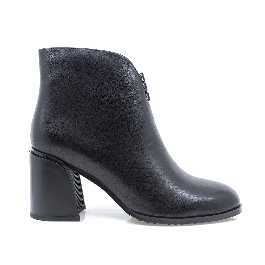 Ghete Dama, Bet-F2103, Elegante, Piele Naturala, Negru