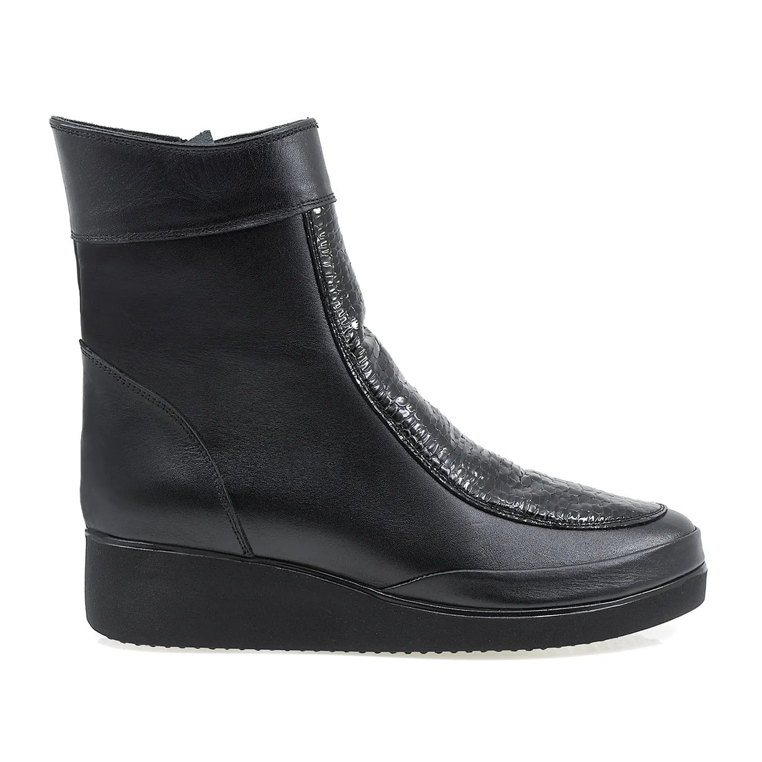 Ghete Dama, Caspian, Cas-157-5826, Casual, Piele Lacuita, Negru