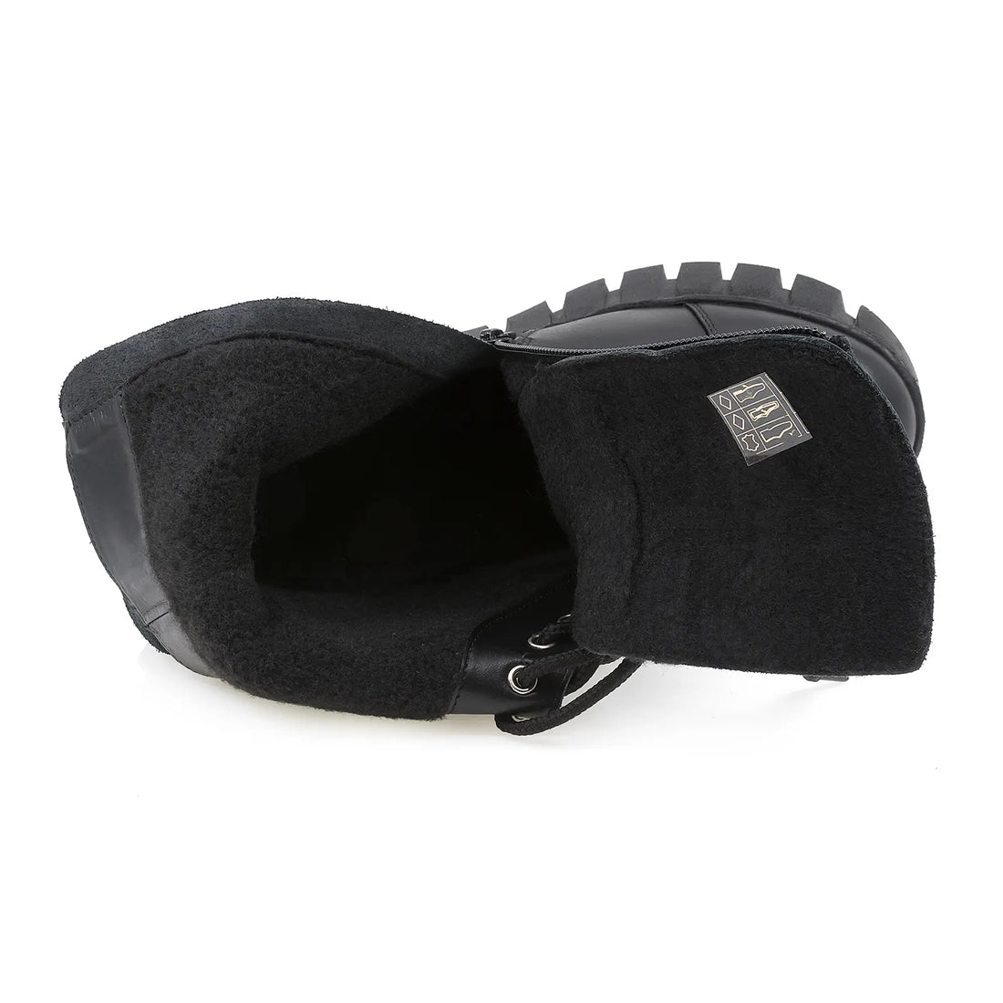 Ghete Dama, Caspian, Cas-2269, Casual, Piele Naturala, Negru