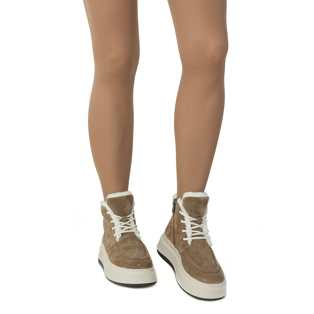 Ghete Dama, Caspian, Cas-501, Casual, Piele Intoarsa, Tan