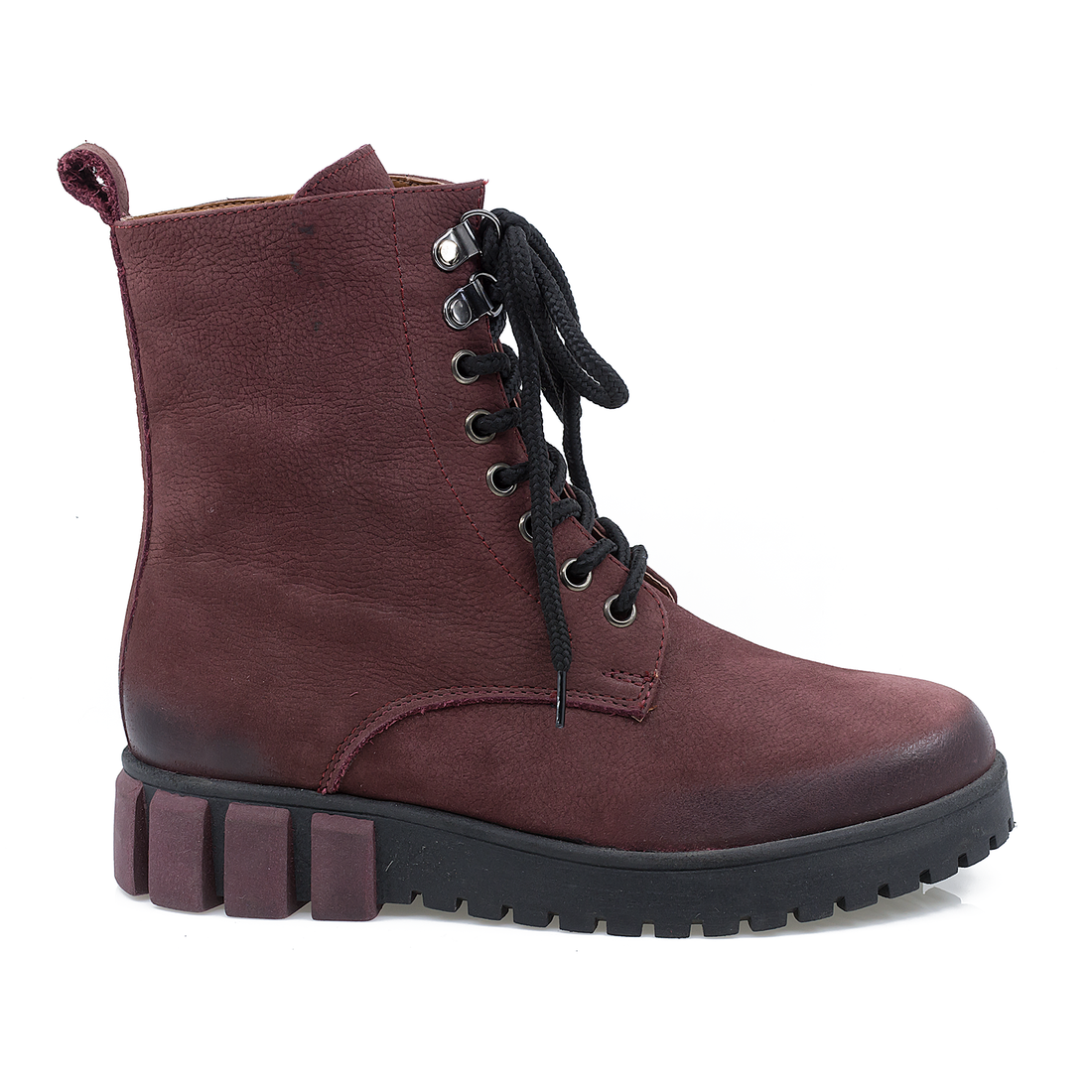 Ghete Dama, Caspian, Cas-Astra/7, Casual, Piele Nabuc, Bordo