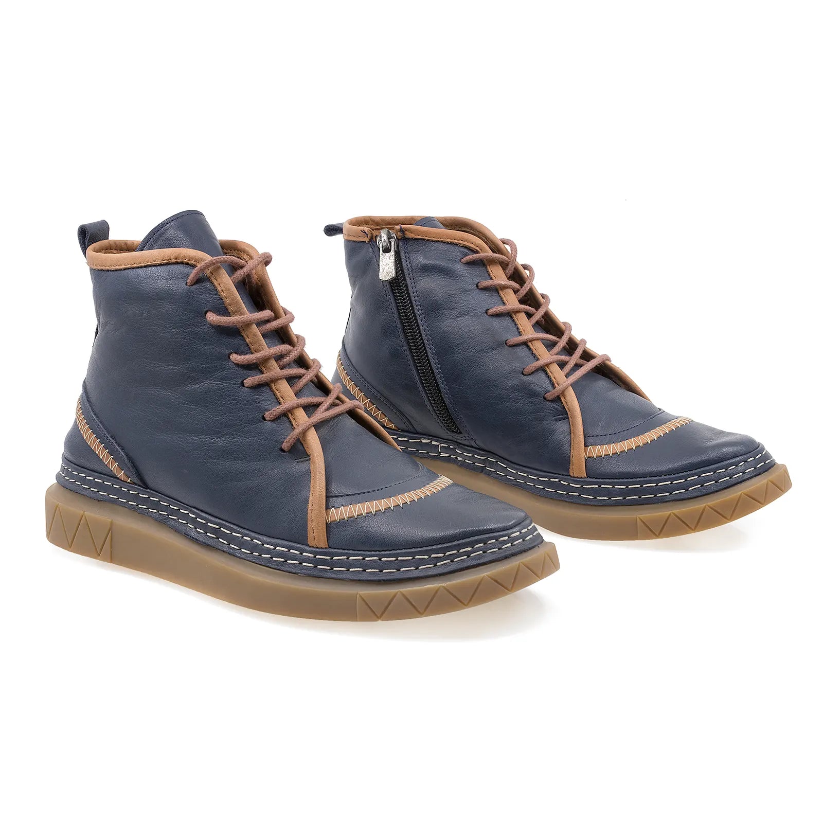 Ghete Dama, Caspian, Cas-Fe17(04-06), Casual, Piele naturala, Albastru