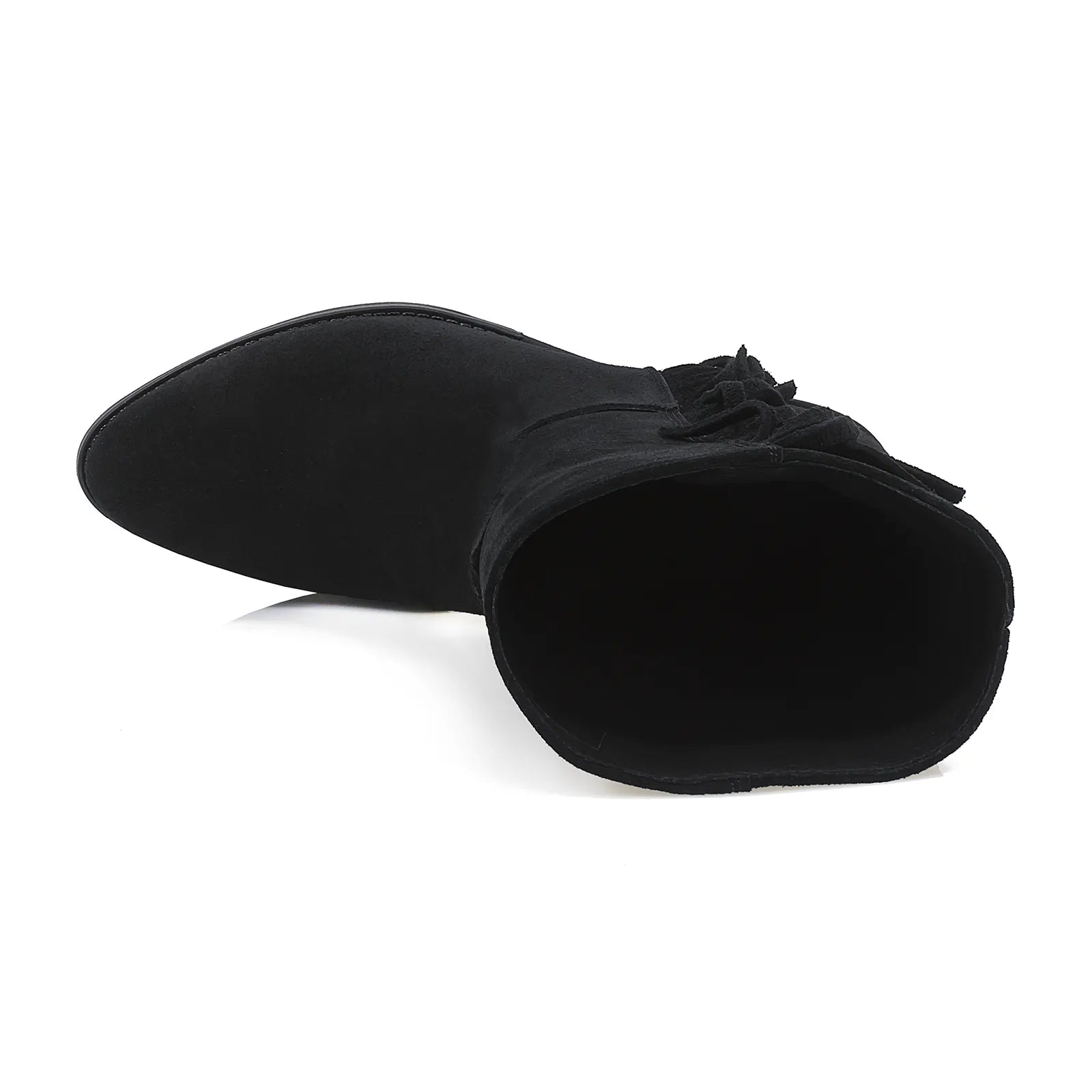 Ghete-dama-Caspian-Cas-G106-casual-piele-intoarsa-negru-nouamoda-3