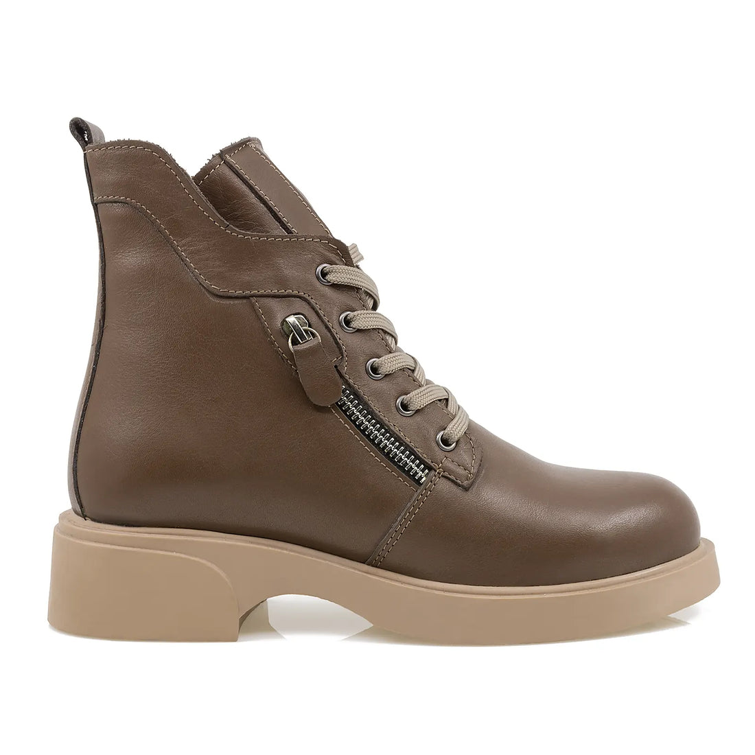 Ghete Dama, Caspian, Cas Ida, Casual, Piele naturala, Maro