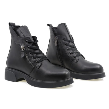 Ghete Dama, Caspian, Cas Ida, Casual, Piele naturala, Negru