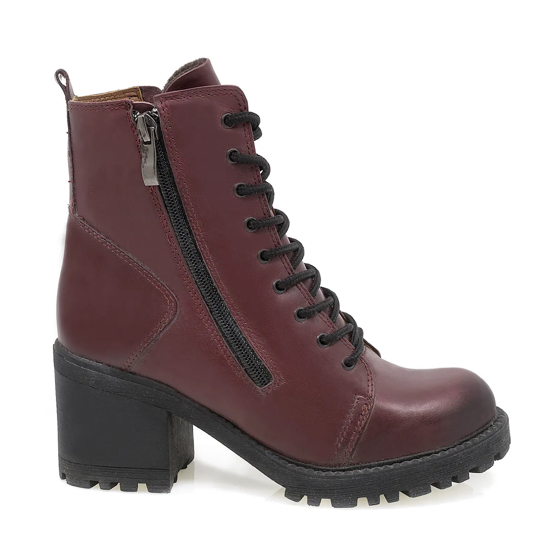 Ghete Dama, Caspian, Cas-Verona, Casual, Piele Naturala, Bordo