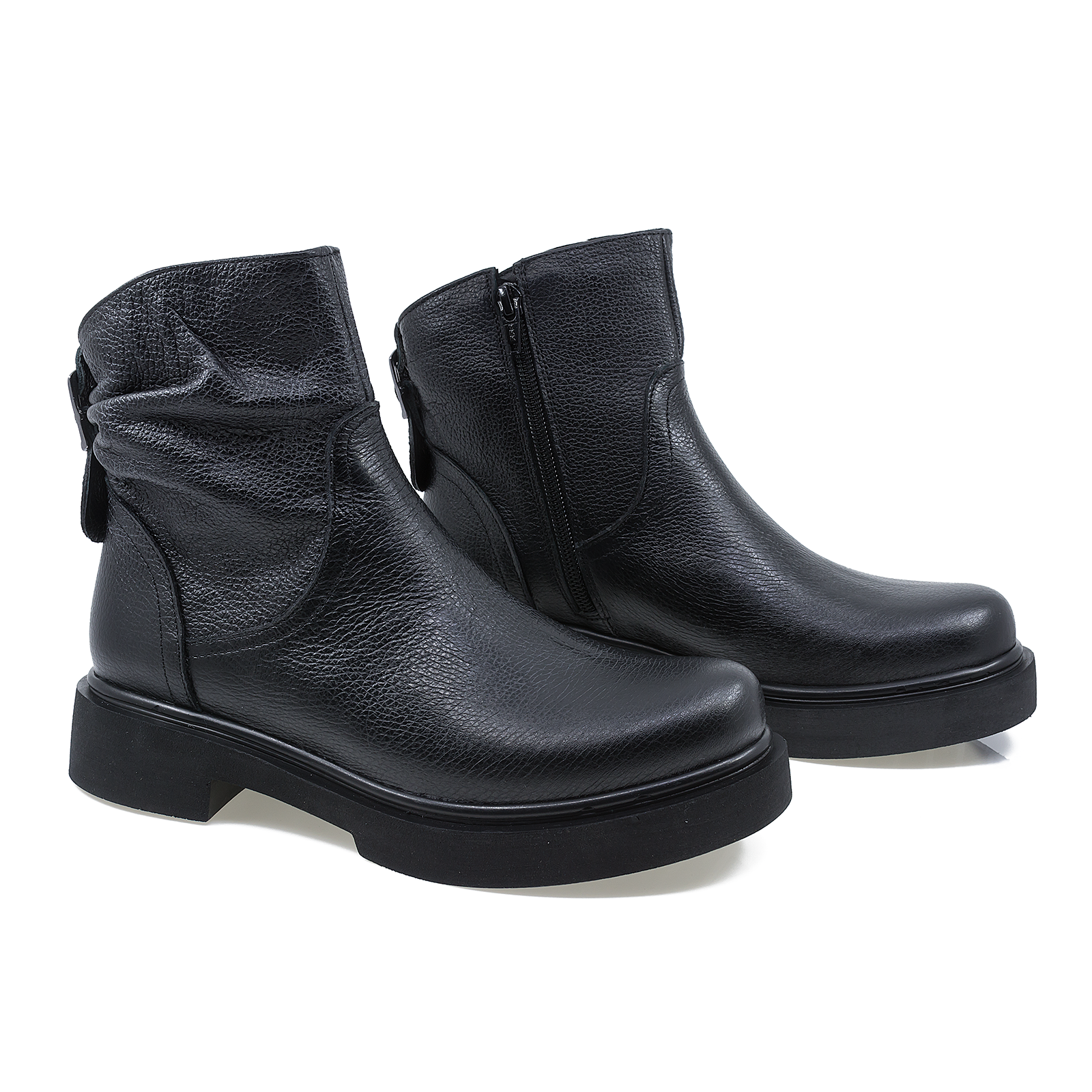 Ghete Dama, Caspian, Cas-464/8, Casual, Piele Naturala, Negru