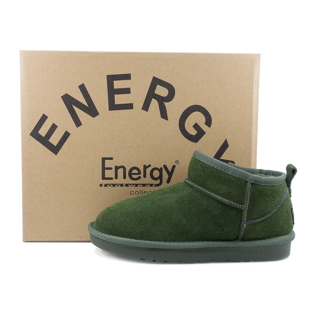 Ghete Dama, ENERGY, ENG-1200, Casual, Piele intoarsa, Kaki