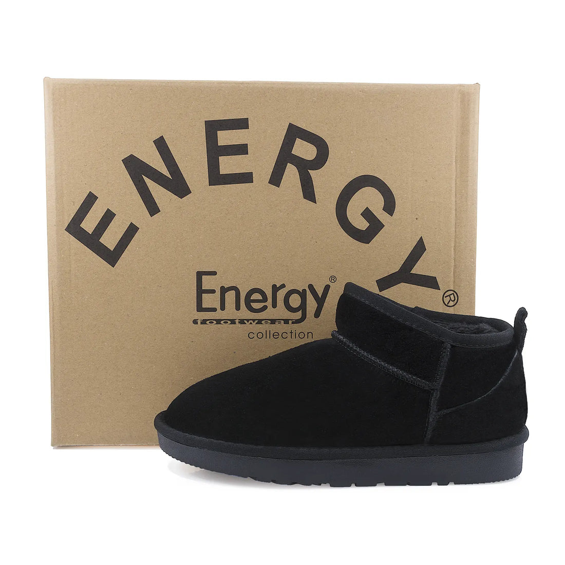 Ghete Dama, ENERGY, ENG-1200, Casual, Piele intoarsa, Negru