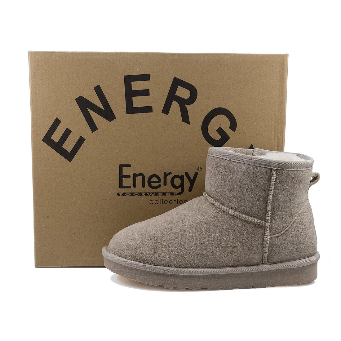 Ghete Dama, ENERGY, ENG-1201, Casual, Piele intoarsa, Bej