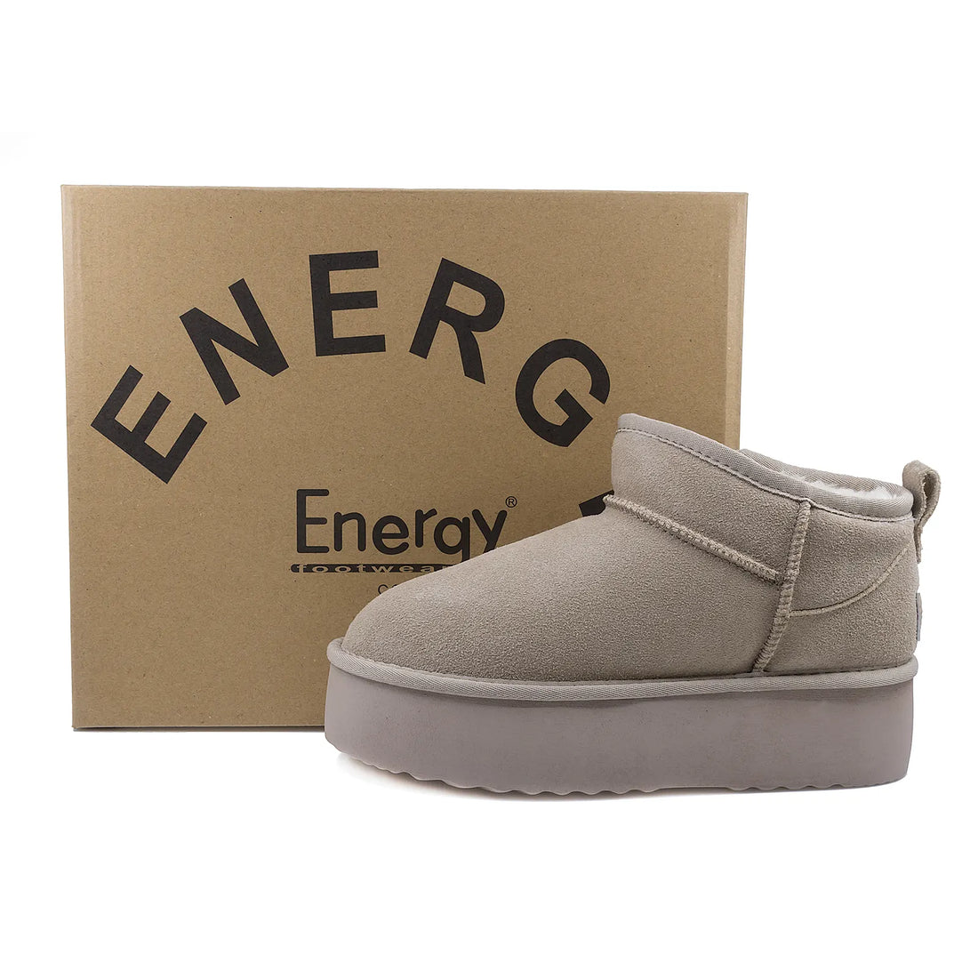 Ghete Dama, ENERGY, ENG-1250, Casual, Piele intoarsa, Bej