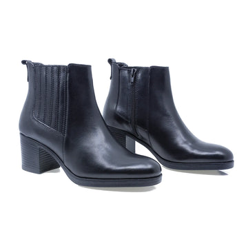 Ghete Dama, Caspian, Cas-H13, Casual, Piele Naturala, Negru