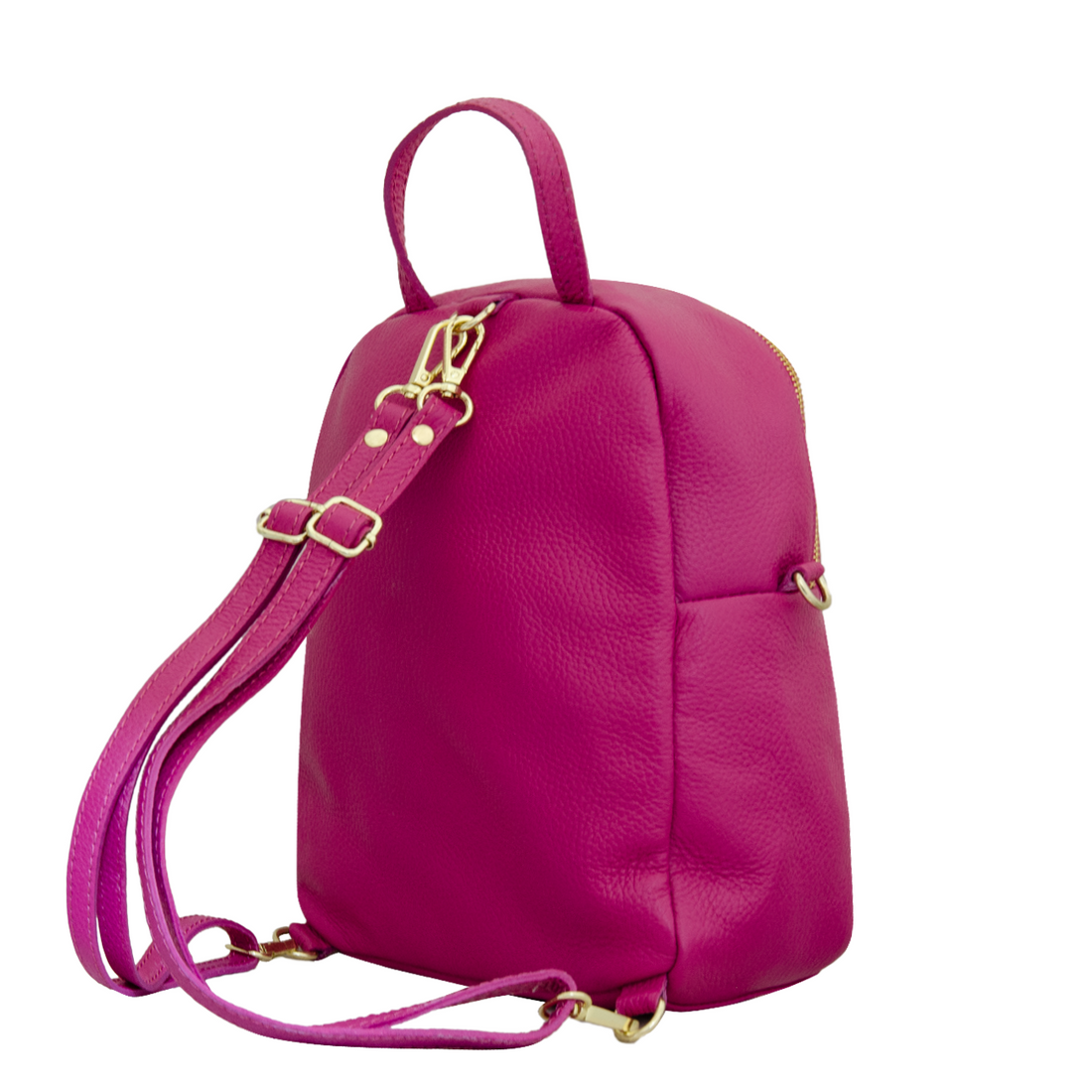 Rucsac  Dama  Piele naturala 3871, fucsia