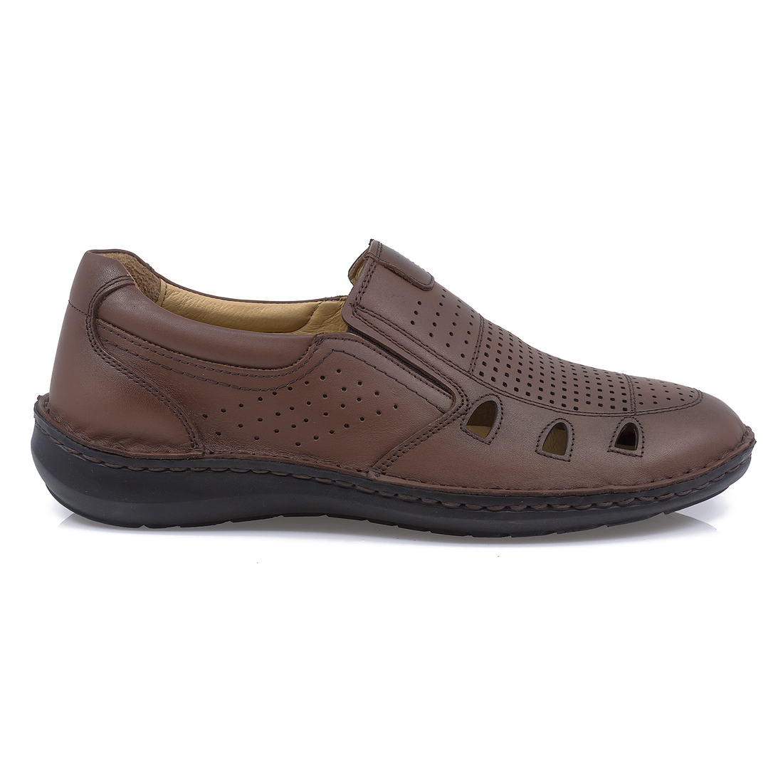 Pantofi barbati, Goretti, B36-9990-107, casual, piele naturala, maro