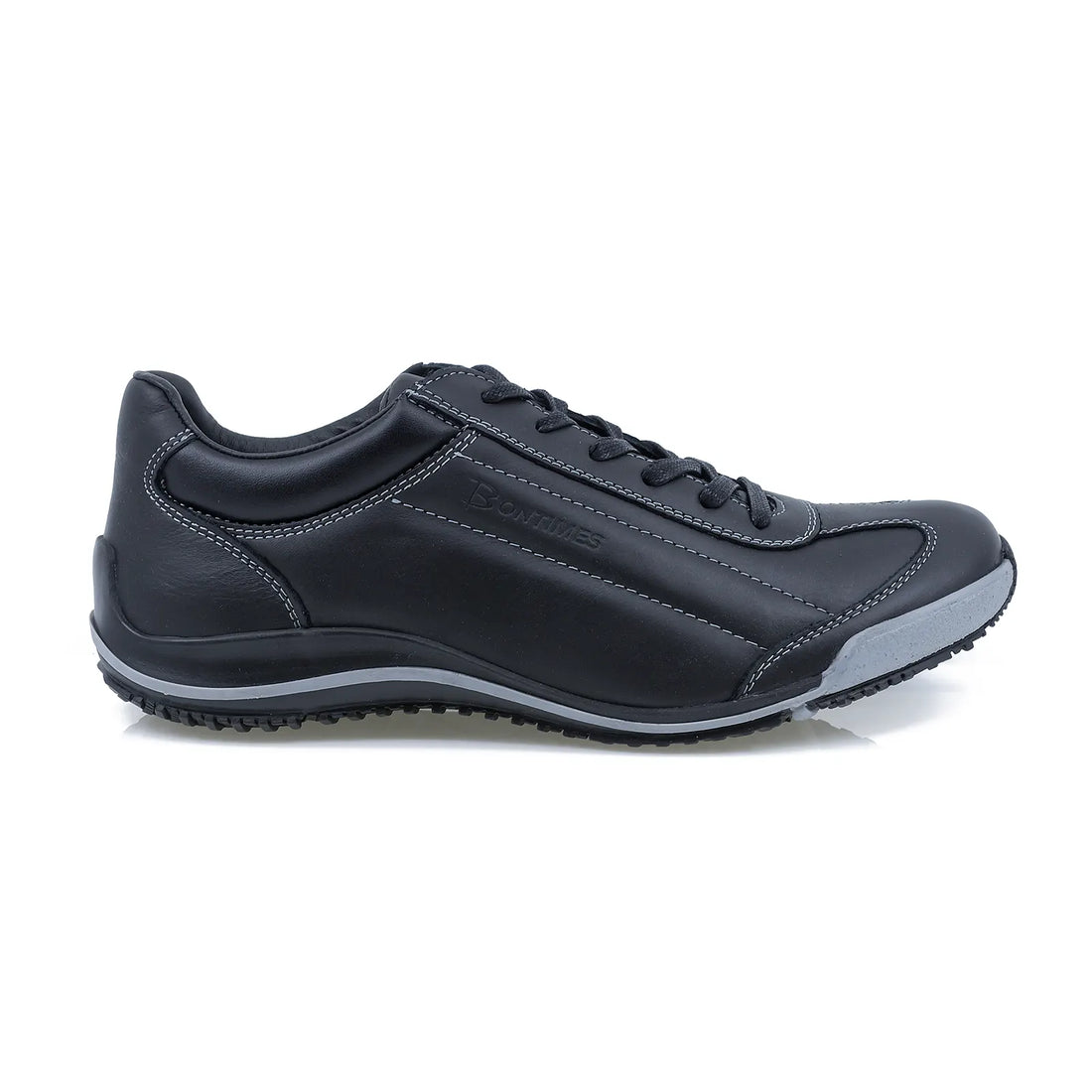 Pantofi Sport Barbati, Bontimes, Bit-590, Piele Naturala, Negru