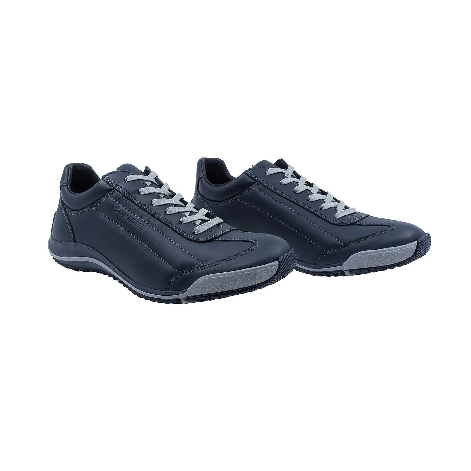 Pantofi Sport Barbati, Bontimes, Bit-590, Piele Naturala, Bleumarin