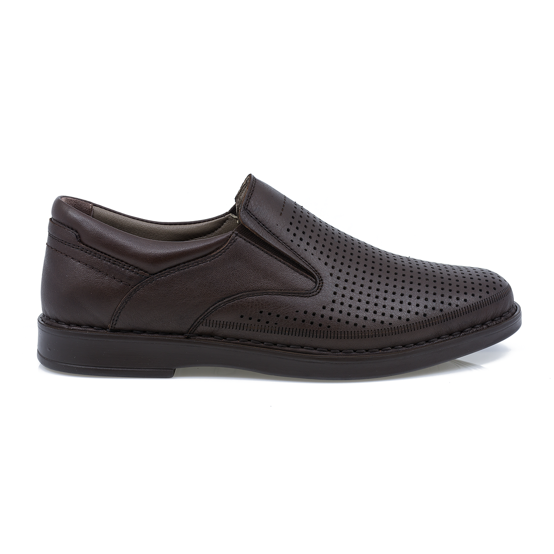 Pantofi Barbati, Dim-104-3, Eleganti, Piele Naturala, Maro