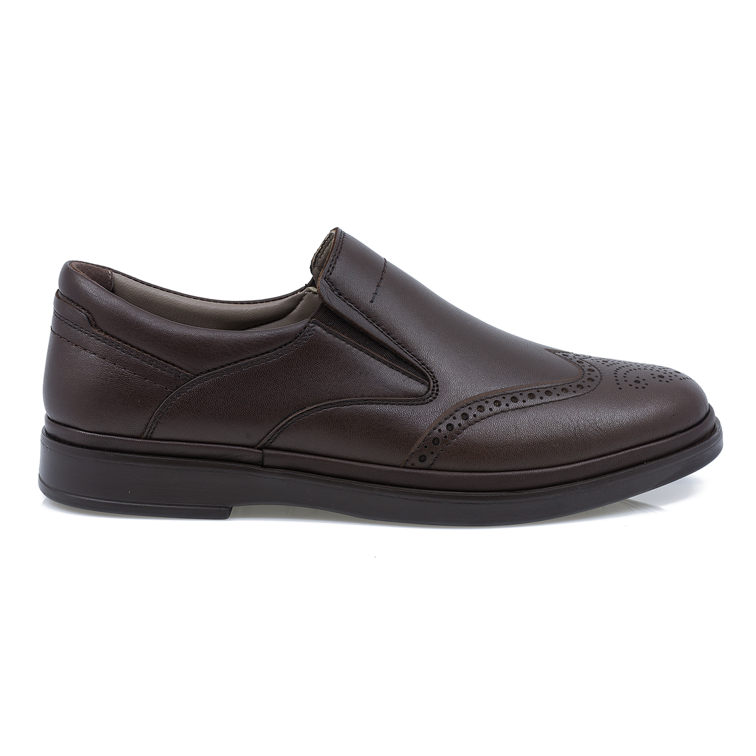 Pantofi Barbati, Dim-104-5, Eleganti, Piele Naturala, Maro