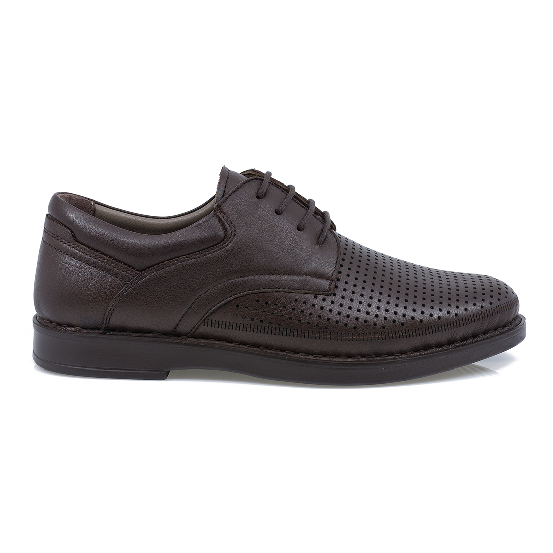 Pantofi Barbati, Dim-105-3, Eleganti, Piele Naturala, Maro