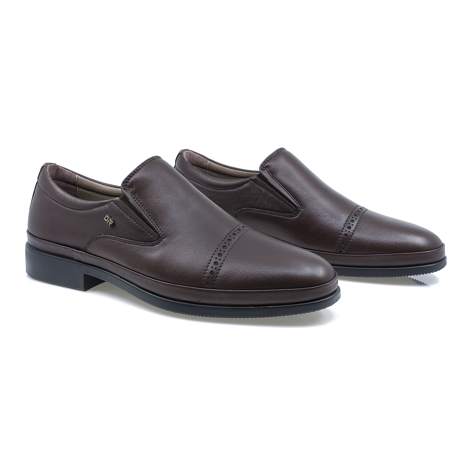 Pantofi Barbati, Dim-106-4, Eleganti, Piele Naturala, Maro