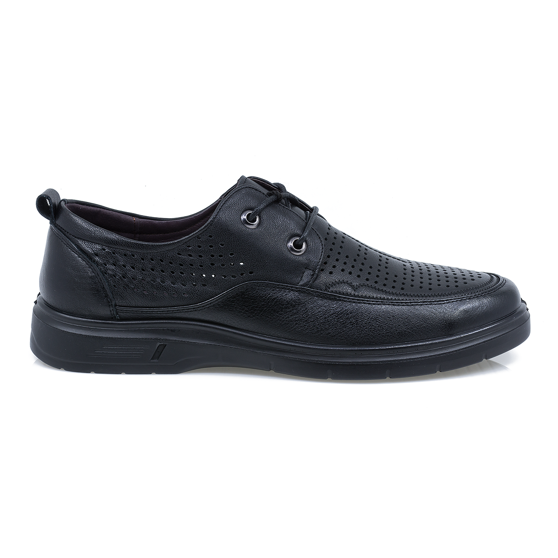 Pantofi Barbati, Mels-MEL-883-L17, Casual, Piele Naturala, Negru