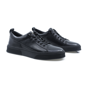 Pantofi Barbati, Franco Gerardo-FRG-Y130, Casual, Piele Naturala, Negru